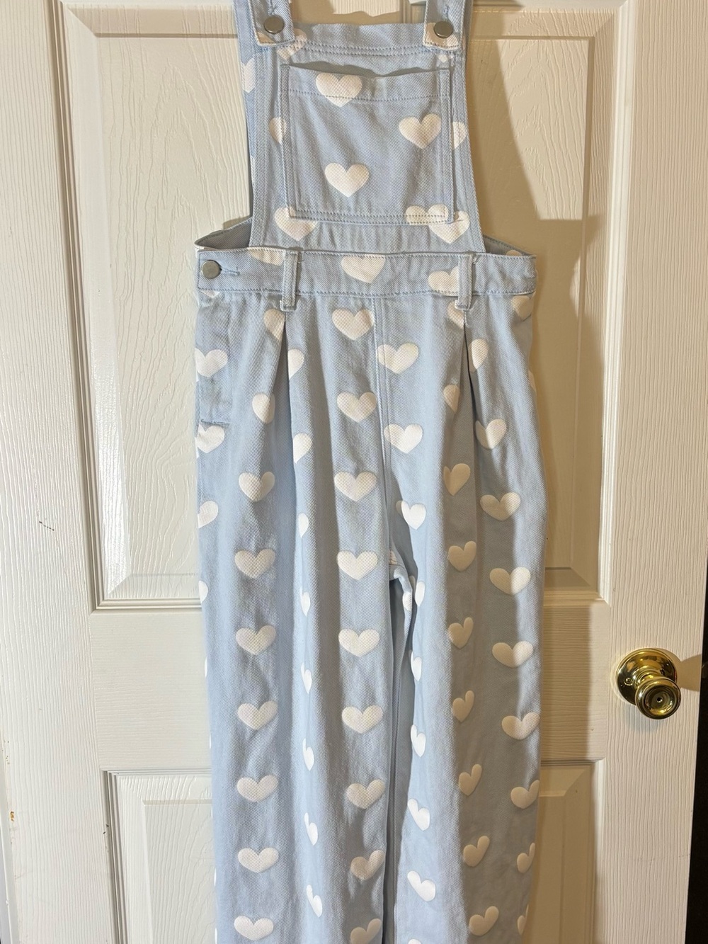 Cider x Polly Pocket Heart Print Overalls Blue XXS